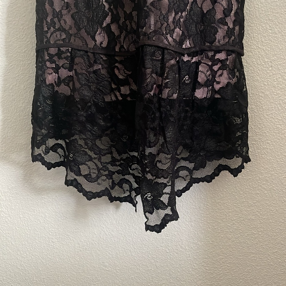 Almost Famous Midi Black Lace Dress Size Large - Picture 6 of 10